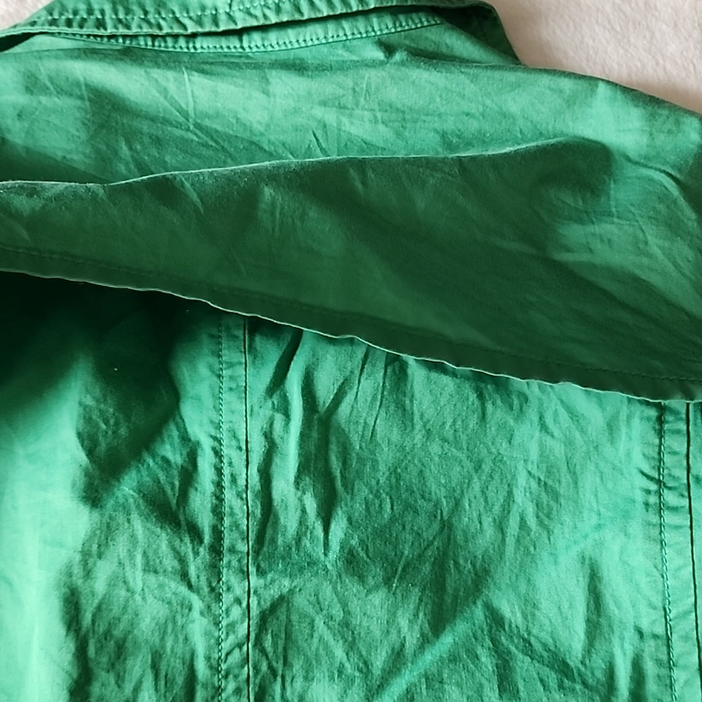 Gap Green Double Breasted Collared Jacket - image 8